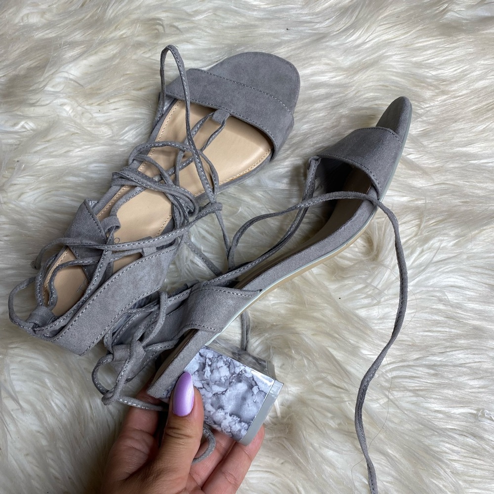 TOPSHOP Daisy Mid Wrap Sandals